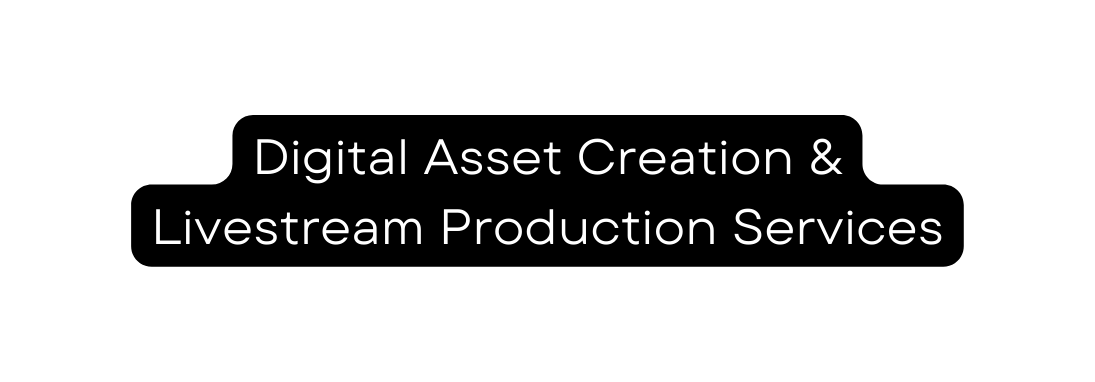 Digital Asset Creation Livestream Production Services